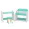 Keezi Kids Bookshelf 2 in 1 Table Chair Set Toy Organiser Shelves