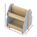 Keezi Kids Toy Box Bookshelf Storage Organiser Display Shelf