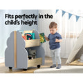 Keezi Kids Toy Box Bookshelf Storage Organiser Display Shelf
