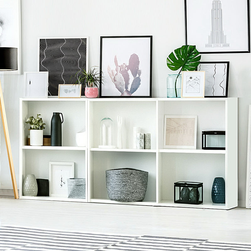 Artiss Bookshelf Set of 3 White - Storage Shelving Unit