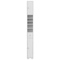 Artiss Bathroom Storage Cabinet 180cm Tall Slim Linen Tower
