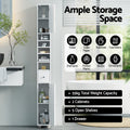 Artiss Bathroom Storage Cabinet 180cm Tall Slim Linen Tower