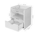 Artiss Bedside Table 1 Drawer White Shelf Storage