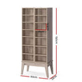 Artiss Bookshelf CD Storage Rack BERG Oak 80cm