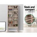 Artiss Bookshelf CD Storage Rack BERG Oak 80cm