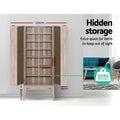 Artiss Bookshelf CD Storage Rack BERG Oak 80cm