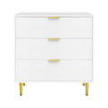 Artiss 3 Drawer Chest Lowboy Cabinet White