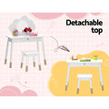Keezi Kids Dressing Table Chair Set Vanity Mirror Makeup Wooden
