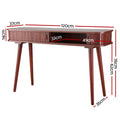 Artiss Console Table 120CM 2 Drawers White/Black