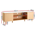 Artiss TV Cabinet 180cm Pine White Entertainment Unit