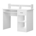 Artiss Computer Desk 100CM White Shelf Drawer Cabinet