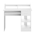 Artiss Computer Desk 100CM White Shelf Drawer Cabinet