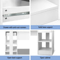 Artiss Computer Desk 100CM White Shelf Drawer Cabinet