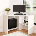 Artiss L-Shape Corner Computer Desk with Shelves CPU Stand Home Office