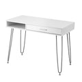Artiss Computer Desk 100cm White Drawer Cabinet Home Office Workstation