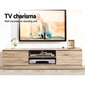 Artiss TV Cabinet 160cm Pine Entertainment Unit