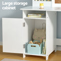 Keezi Kids Table Chair Set Study Play Desk Cabinet Storage