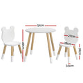 Keezi Kids Table Chairs Set 3 Piece Activity Study Desk Children