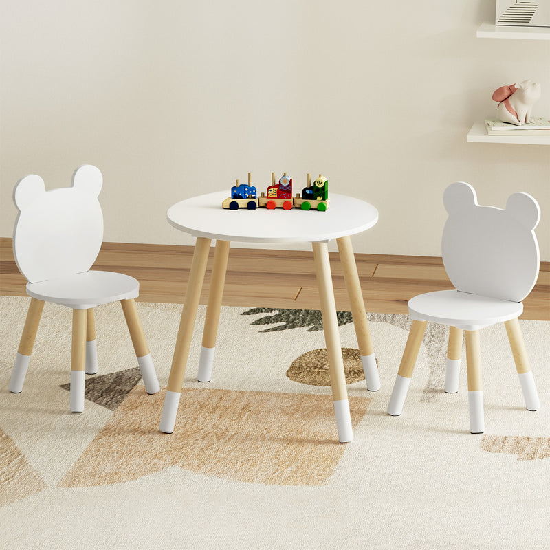Keezi Kids Table Chairs Set 3 Piece Activity Study Desk Children