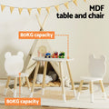 Keezi Kids Table Chairs Set 3 Piece Activity Study Desk Children