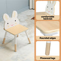 Keezi 3pc Kids Table Chairs Set Chalkboard Desk Hidden Storage