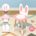 Keezi Kids Dressing Table Wooden Bunny Pink Makeup Mirror