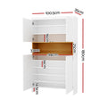 Artiss Shoe Rack Storage Cabinet 9 Tier White Organiser