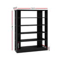 Artiss Shoe Rack Cabinet 30 Pairs 6-Tier Shelf Black