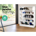Artiss Shoe Rack Cabinet 30 Pairs 6-Tier White Organiser