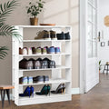 Artiss Shoe Rack Cabinet 30 Pairs 6-Tier White Organiser
