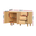 Artiss 130cm Buffet Sideboard Cabinet Storage Drawer Pine