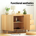 Artiss 130cm Buffet Sideboard Cabinet Storage Drawer Pine