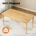 Keezi Kids Table 2 Chairs Set Pinewood Furniture