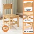 Keezi Kids Table 2 Chairs Set Pinewood Furniture