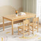 Keezi Kids Table 2 Chairs Set Pinewood Furniture