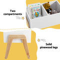 Keezi Wooden Toy Box Storage Chest Organiser Cabinet Kids Bedroom