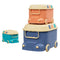 Keezi 3PCS Toy Storage Box Car Design Kids Organiser Snack Container