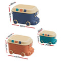 Keezi 3PCS Toy Storage Box Car Design Kids Organiser Snack Container