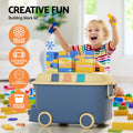 Keezi 3PCS Toy Storage Box Car Design Kids Organiser Snack Container