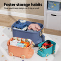 Keezi 3PCS Toy Storage Box Car Design Kids Organiser Snack Container