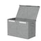 Keezi Large Toy Box Chest Storage Flip-Top Lid Grey Foldable