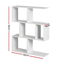 Artiss 3-Tier Floating Wall Shelf White Bookshelf Display Storage