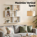Artiss 3-Tier Floating Wall Shelf White Bookshelf Display Storage