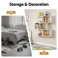 Artiss 3-Tier Floating Wall Shelf White Bookshelf Display Storage