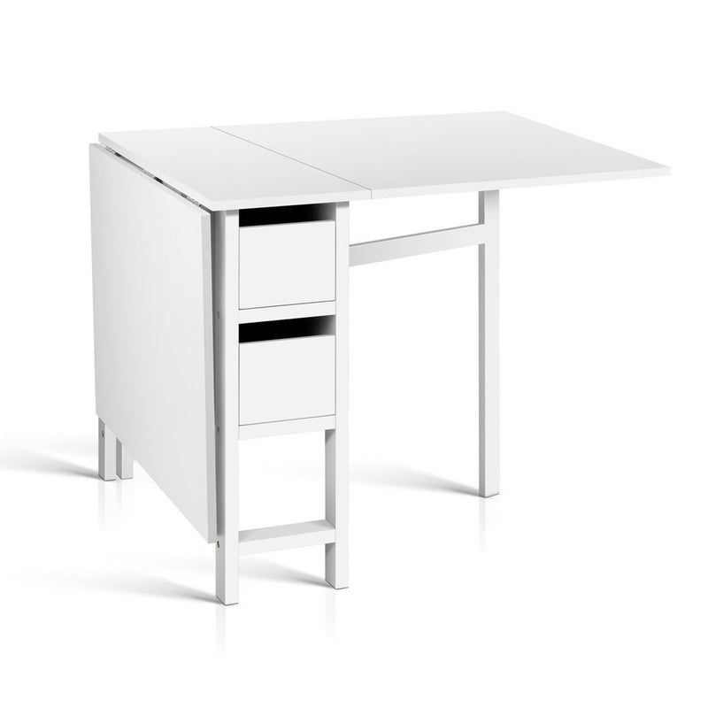 Artiss Extendable Dining Table Rectangular White