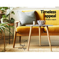 Artiss Round Coffee Table 50cm Callix Black Glass