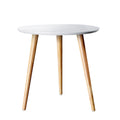 Artiss Round Coffee Table 50cm Callix Black Glass