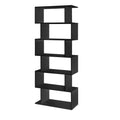 Artiss 6 Tier Bookshelf RIVA Black