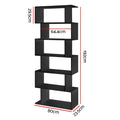 Artiss 6 Tier Bookshelf RIVA Black