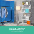 Artiss 6 Tier Bookshelf White Storage Shelves Display